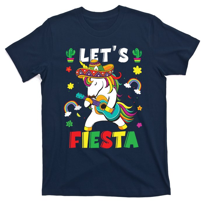 Cinco De Mayo Party Lets Fiesta Dancing Mexican Unicorn T-Shirt