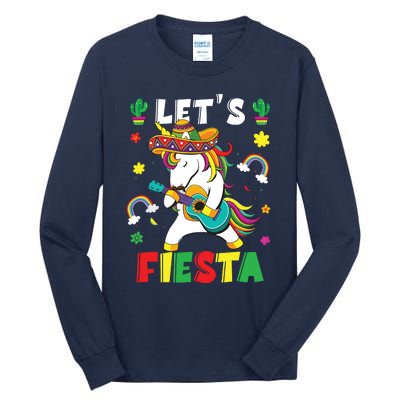 Cinco De Mayo Party Lets Fiesta Dancing Mexican Unicorn Tall Long Sleeve T-Shirt