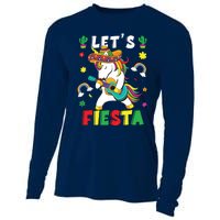 Cinco De Mayo Party Lets Fiesta Dancing Mexican Unicorn Cooling Performance Long Sleeve Crew