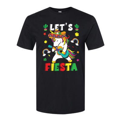 Cinco De Mayo Party Lets Fiesta Dancing Mexican Unicorn Softstyle CVC T-Shirt