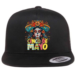 Cinco De Mayo Mexican Fiesta Squad Flat Bill Trucker Hat