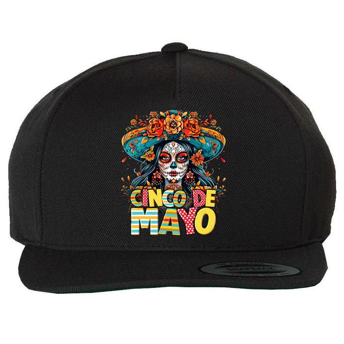 Cinco De Mayo Mexican Fiesta Squad Wool Snapback Cap