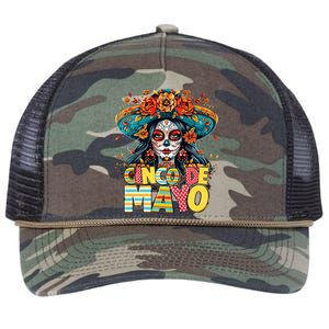 Cinco De Mayo Mexican Fiesta Squad Retro Rope Trucker Hat Cap