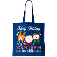 Christmas Dental May All Your Teeth Be White Santa Dental Gift Tote Bag