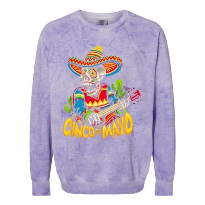 Cinco De Mayo Mexican Lets Fiesta 5 De Mayo Women Men Colorblast Crewneck Sweatshirt