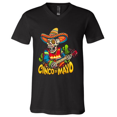 Cinco De Mayo Mexican Lets Fiesta 5 De Mayo Women Men V-Neck T-Shirt