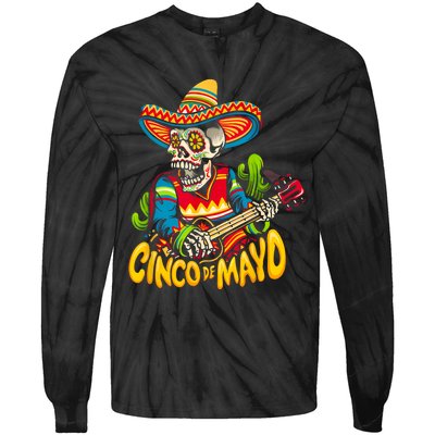 Cinco De Mayo Mexican Lets Fiesta 5 De Mayo Women Men Tie-Dye Long Sleeve Shirt