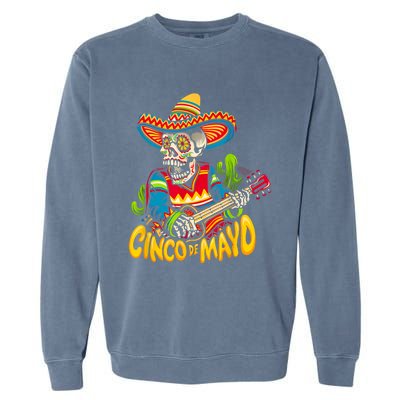 Cinco De Mayo Mexican Lets Fiesta 5 De Mayo Women Men Garment-Dyed Sweatshirt