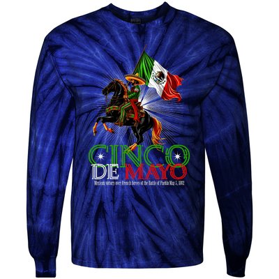 Cinco De Mayo Battle Of Puebla May 5 1862 Mexican Tie-Dye Long Sleeve Shirt