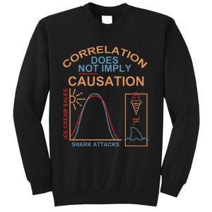 Correlation Does Not Imply Causation Apparel Sweatshirt