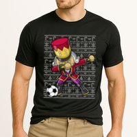 Christmas Dabbing Nutcracker Soccer Player Coach Performance Shirt