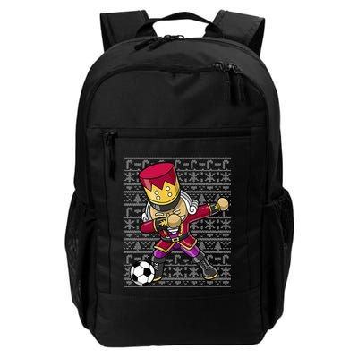 Christmas Dabbing Nutcracker Soccer Player Coach Backpack