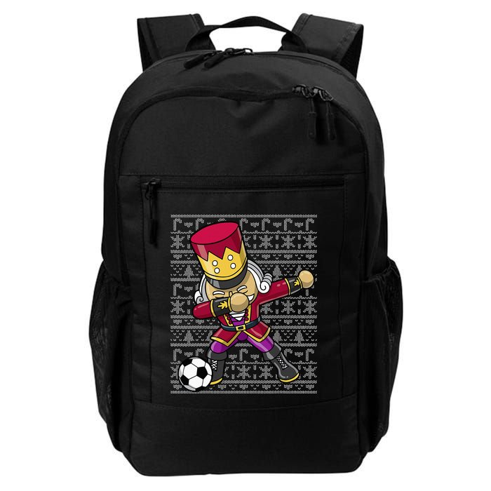 Christmas Dabbing Nutcracker Soccer Player Coach Backpack