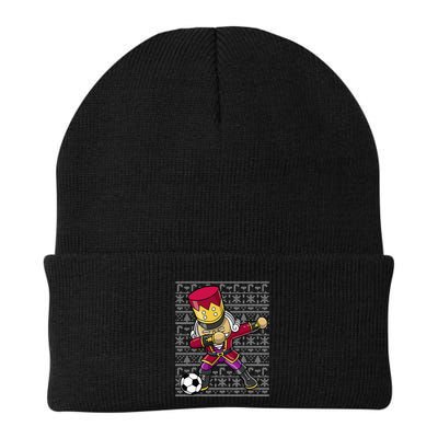 Christmas Dabbing Nutcracker Soccer Player Coach Beanie
