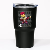 Christmas Dabbing Nutcracker Soccer Player Coach Tumbler