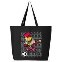 Christmas Dabbing Nutcracker Soccer Player Coach 25L Jumbo Tote
