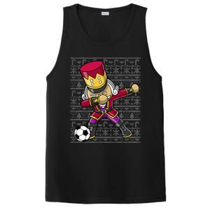 Christmas Dabbing Nutcracker Soccer Player Coach PosiCharge Competitor Tank