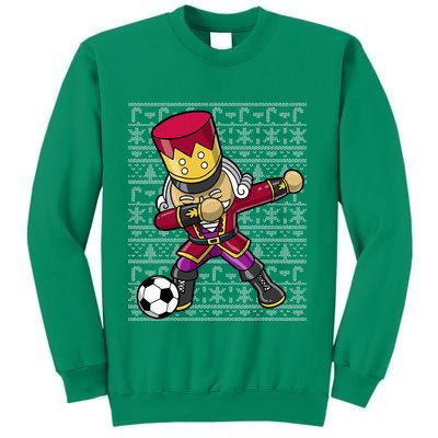 Christmas Dabbing Nutcracker Soccer Player Coach Sweatshirt