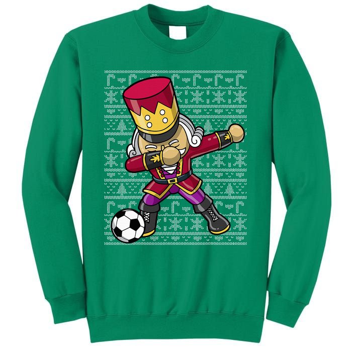 Christmas Dabbing Nutcracker Soccer Player Coach Sweatshirt