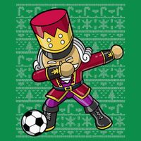 Christmas Dabbing Nutcracker Soccer Player Coach Sweatshirt