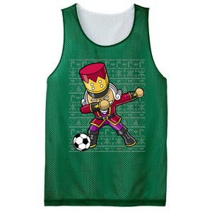 Christmas Dabbing Nutcracker Soccer Player Coach Mesh Reversible Basketball Jersey Tank