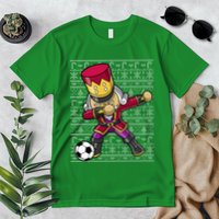 Christmas Dabbing Nutcracker Soccer Player Coach Premium T-Shirt