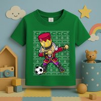 Christmas Dabbing Nutcracker Soccer Player Coach Toddler T-Shirt