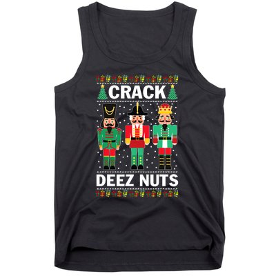 Crack Deez Nuts Funny Christmas Tank Top