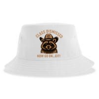 Class Dismissed Now Go On Git Last Day Of School Raccoon Sustainable Bucket Hat