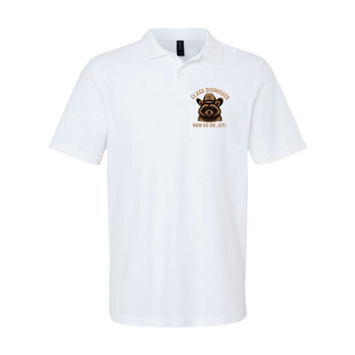 Class Dismissed Now Go On Git Last Day Of School Raccoon Polo