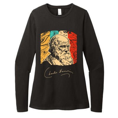 Charles Darwin Naturalist Biologist Scientist Womens CVC Long Sleeve Shirt