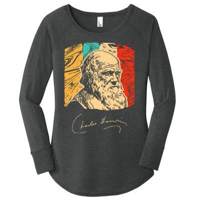 Charles Darwin Naturalist Biologist Scientist Women's Perfect Tri Tunic Long Sleeve Shirt