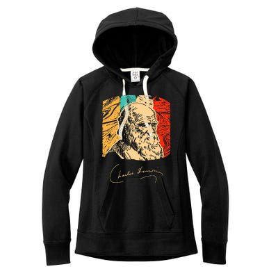 Charles Darwin Naturalist Biologist Scientist Women's Fleece Hoodie