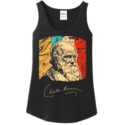 Charles Darwin Naturalist Biologist Scientist Ladies Essential Tank