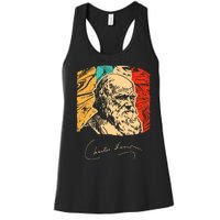 Charles Darwin Naturalist Biologist Scientist Women's Racerback Tank