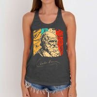 Charles Darwin Naturalist Biologist Scientist Women's Knotted Racerback Tank