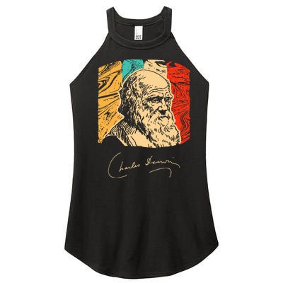 Charles Darwin Naturalist Biologist Scientist Women's Perfect Tri Rocker Tank