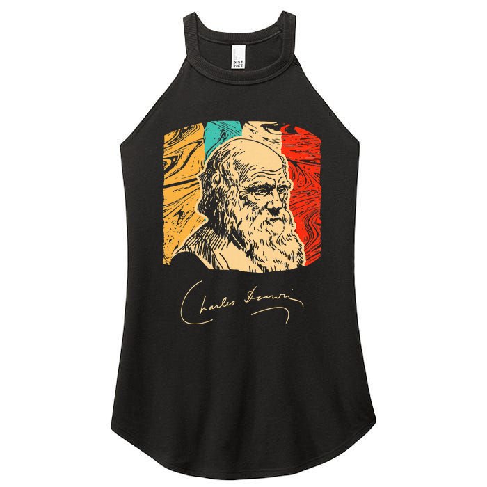 Charles Darwin Naturalist Biologist Scientist Women's Perfect Tri Rocker Tank