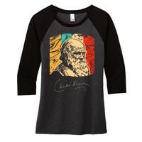 Charles Darwin Naturalist Biologist Scientist Women's Tri-Blend 3/4-Sleeve Raglan Shirt