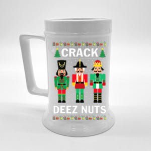 Crack Deez Nuts Funny Christmas  Beer Stein