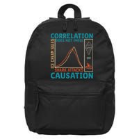Correlation Does Not Imply Causation Shark Attacks Ice Cream 16 in Basic Backpack