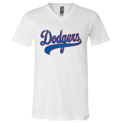 Classic Dodgers Name Personalized Outfits Adorable V-Neck T-Shirt