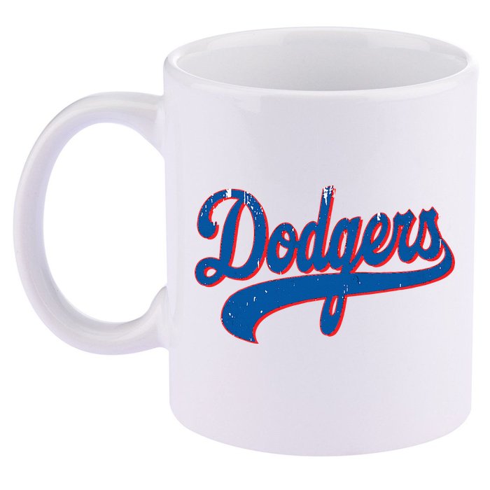 Classic Dodgers Name Personalized Outfits Adorable 11oz C Handle Ceramic Mug