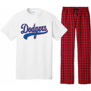 Classic Dodgers Name Personalized Outfits Adorable Pajama Set