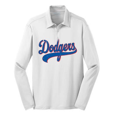 Classic Dodgers Name Personalized Outfits Adorable Silk Touch Performance Long Sleeve Polo