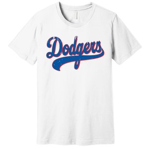 Classic Dodgers Name Personalized Outfits Adorable Premium T-Shirt