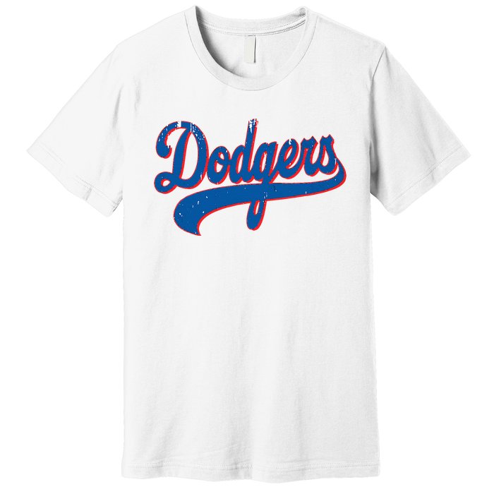 Classic Dodgers Name Personalized Outfits Adorable Premium T-Shirt