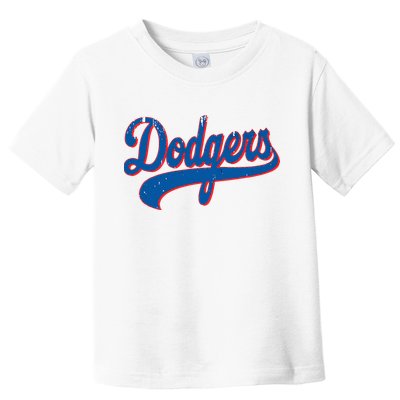 Classic Dodgers Name Personalized Outfits Adorable Toddler T-Shirt