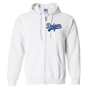 Classic Dodgers Name Personalized Outfits Adorable Full Zip Hoodie