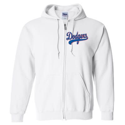 Classic Dodgers Name Personalized Outfits Adorable Full Zip Hoodie